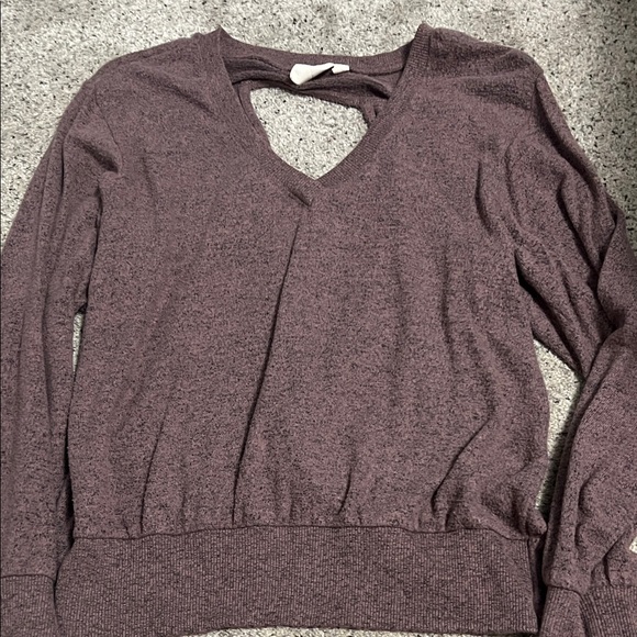 White Crow Tops - White Crow Purple V-Neck Blouse